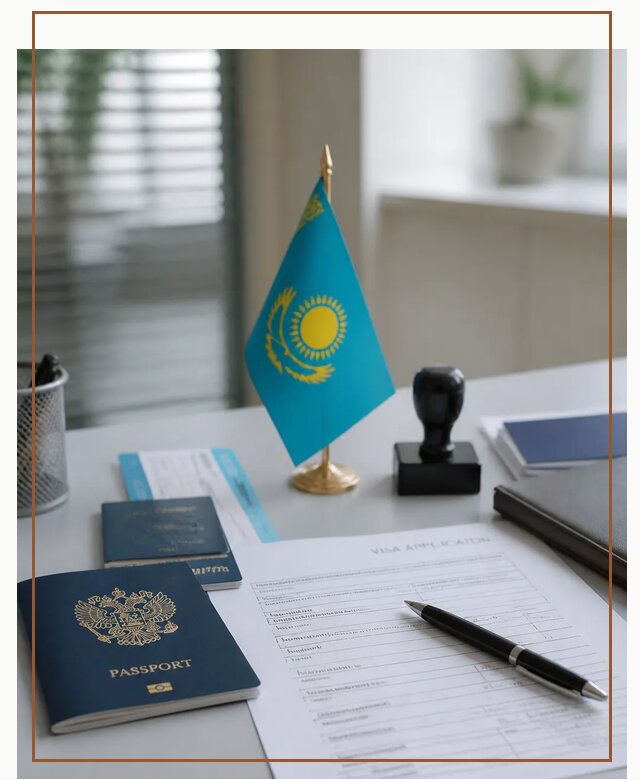 Оформление визы в Казахстан для поездки и работы в Рубцовске